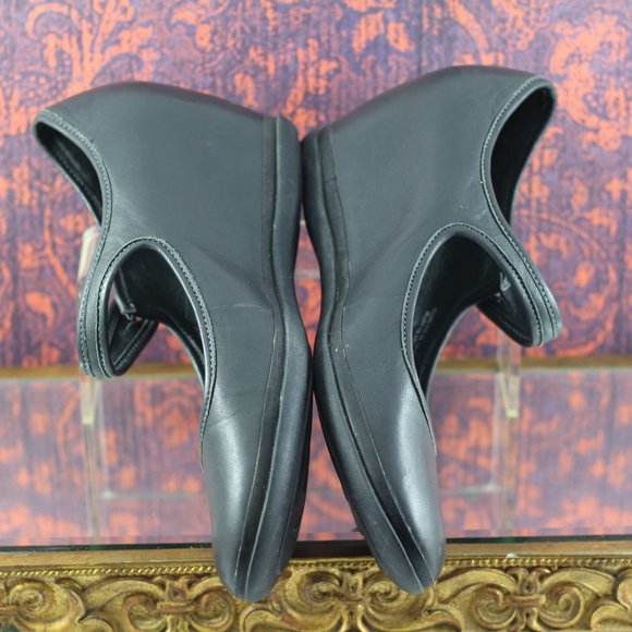 CAMPER Black Leather Mary Jane Wedges - Picture 14 of 16